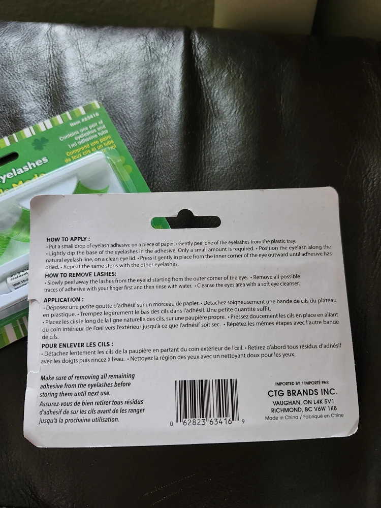 St. Patrick's Day Fashion Eyelashes - New! - photo 2