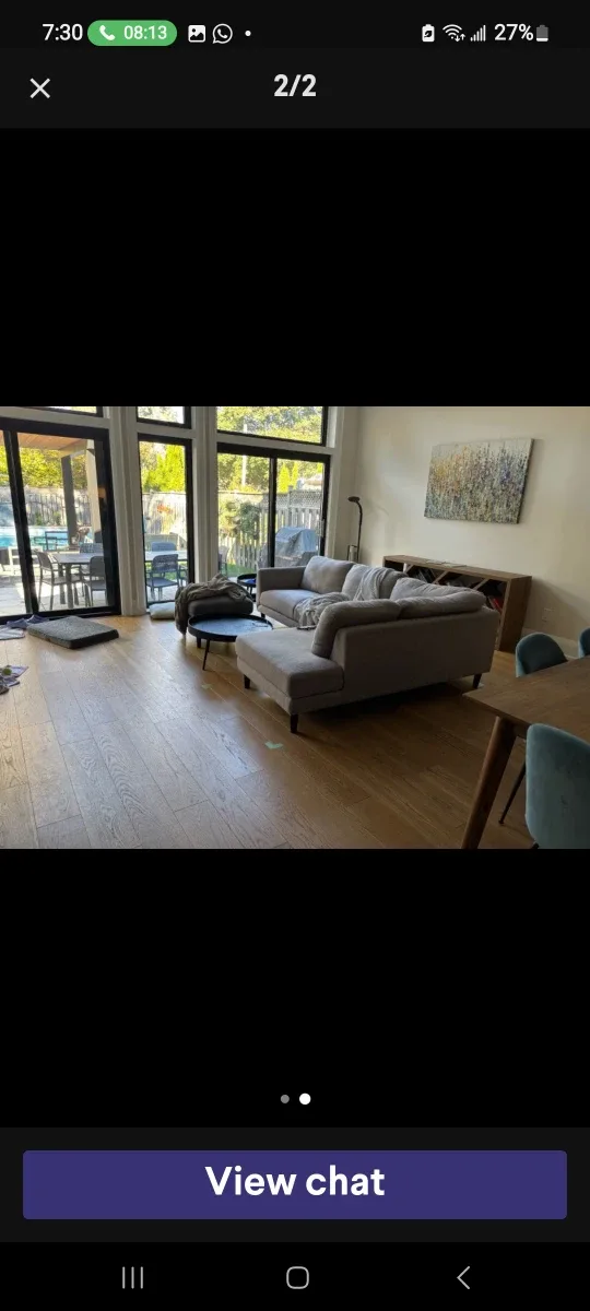 Free delivery Grey Sectional Sofa image indicator(2)