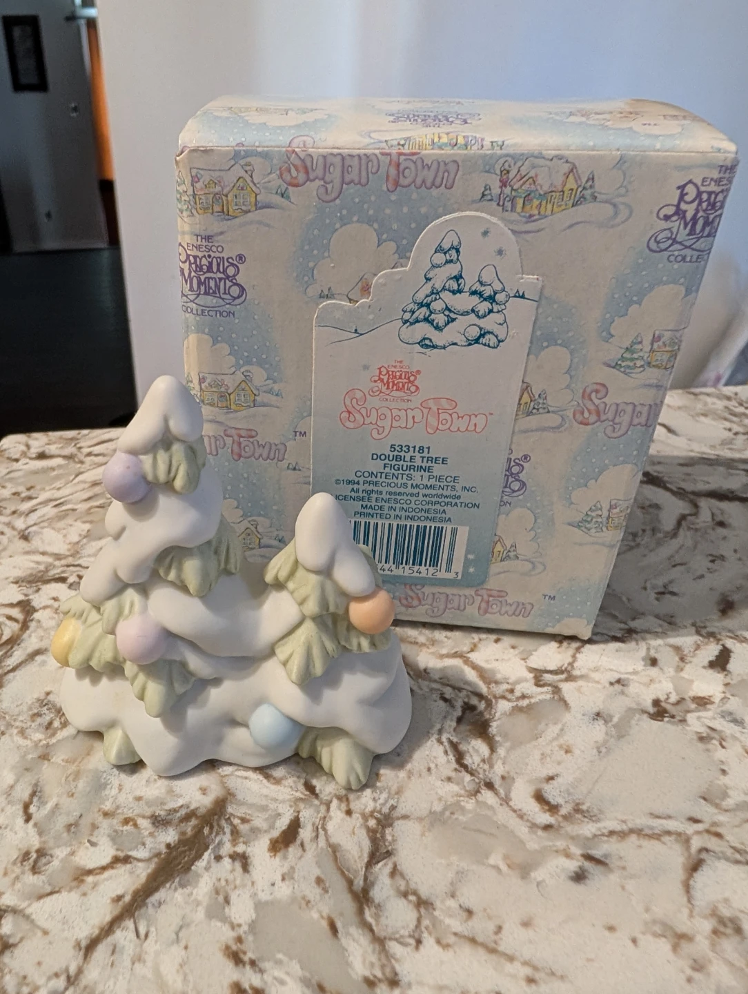 Precious Moments Sugar Town Double Tree Figurine