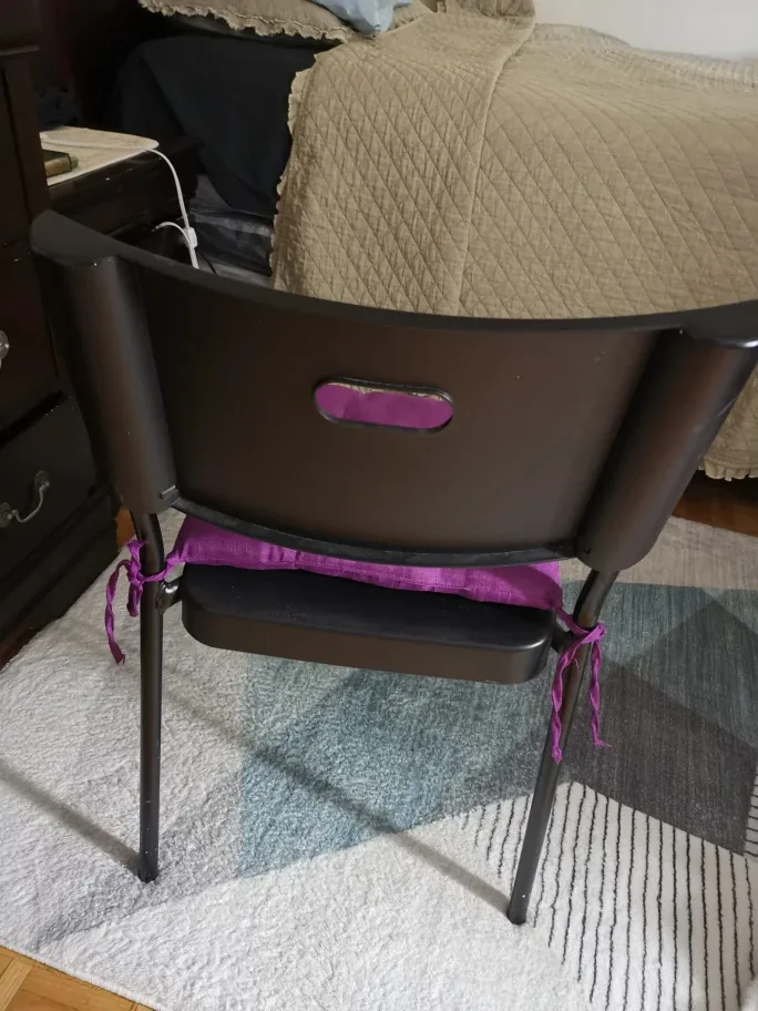 IKEA Herman Chair with Purple Cushion image indicator(3)