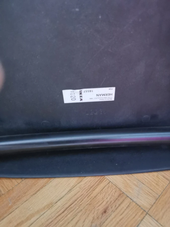 IKEA Herman Chair with Purple Cushion - photo 4