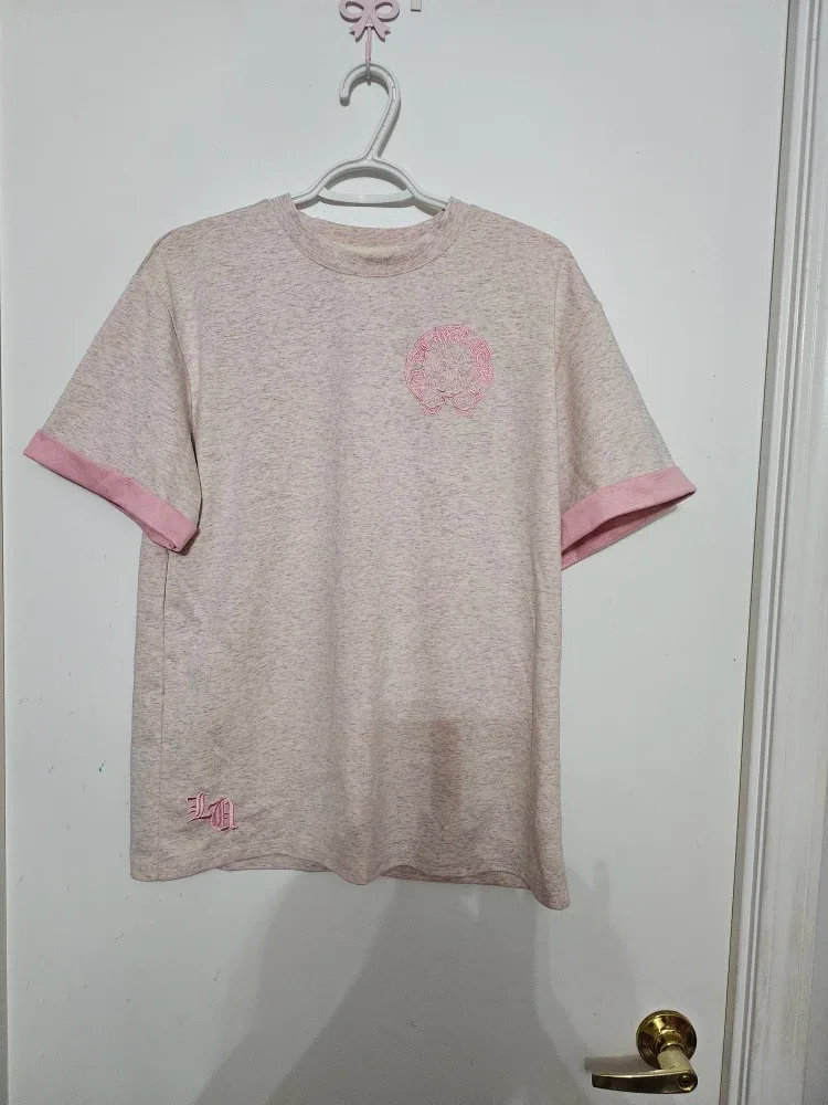 Chrome Hearts T-Shirt Pink Logo