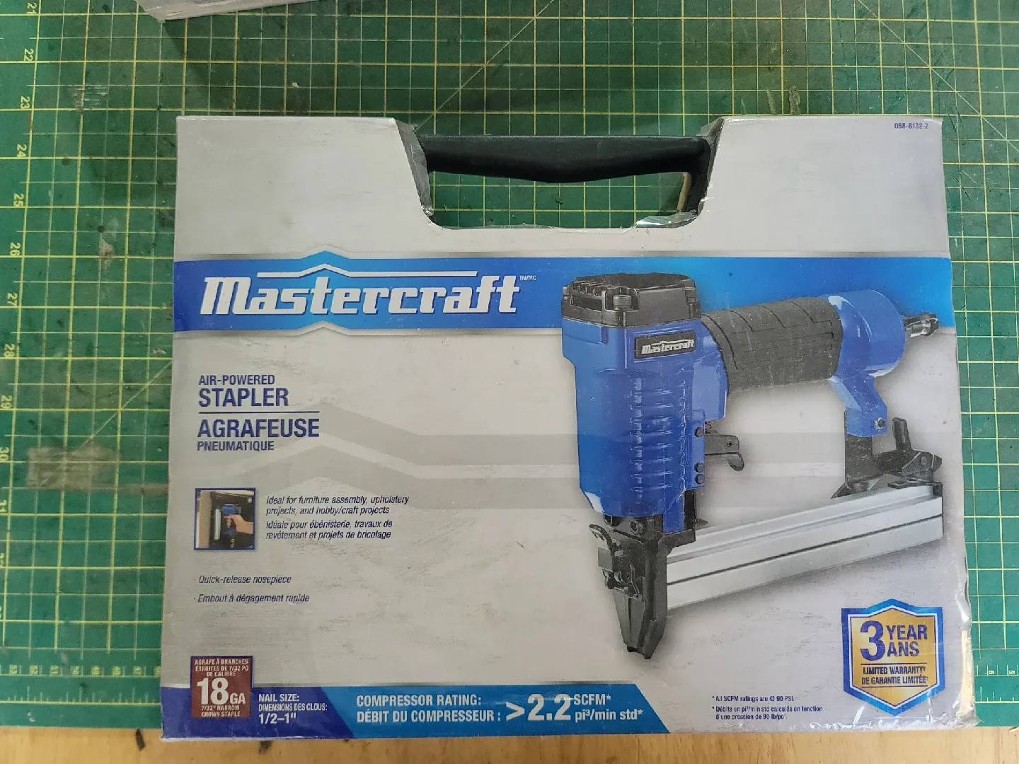 🥕 Mastercraft Air-Powered Stapler & Pin Nailer Combo image indicator(5)