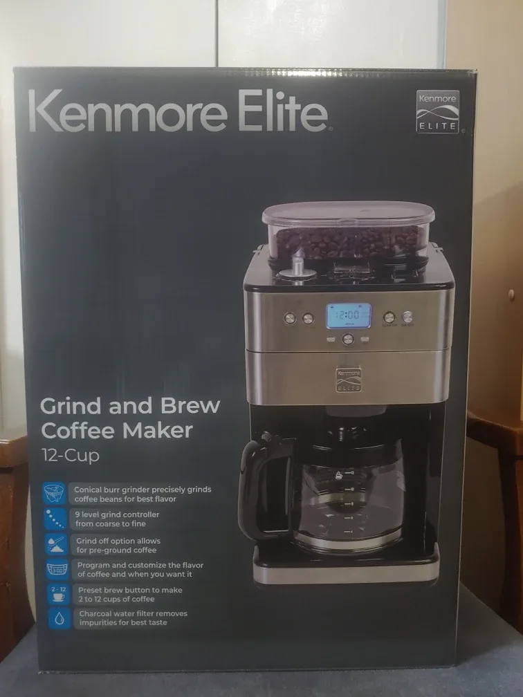 Kenmore Elite Grind and Brew Coffee Maker - 12 Cup