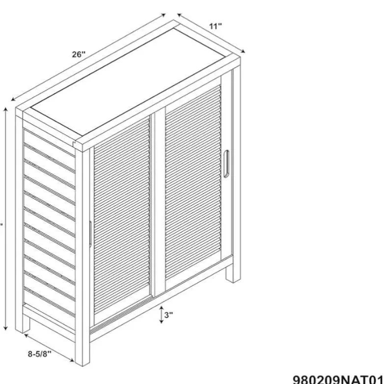 Storage Bamboo Cabinet image indicator(3)