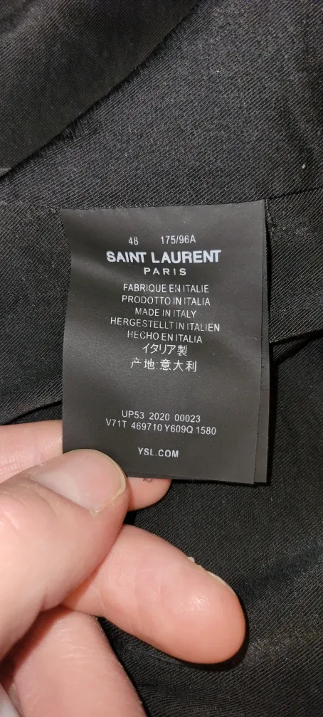 Saint Laurent Black Bomber Jacket image indicator(6)