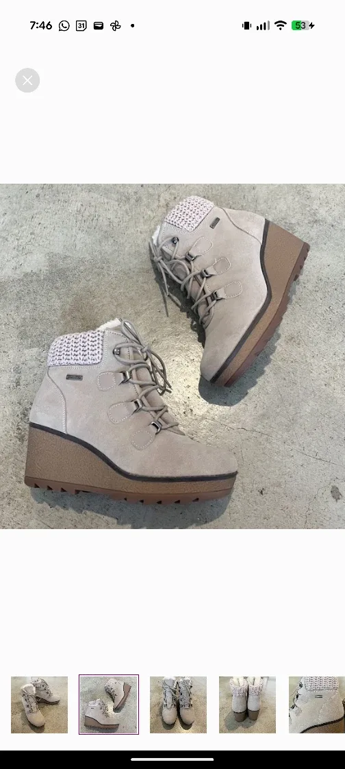 Cougar Women's  Waterproof Wedge Boot - Size 9