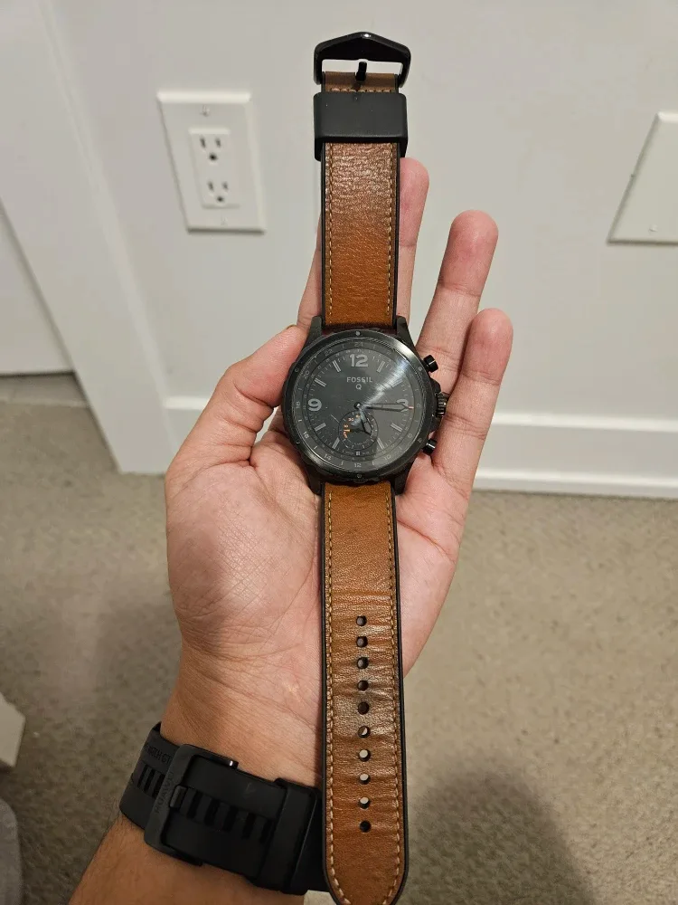 Fossil Watch with Brown Leather Strap