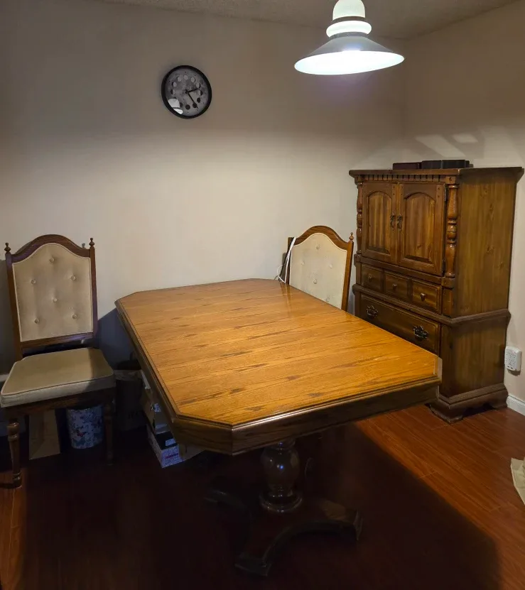 FREE Dining Table + 6 Chairs Set & Chest of Drawers