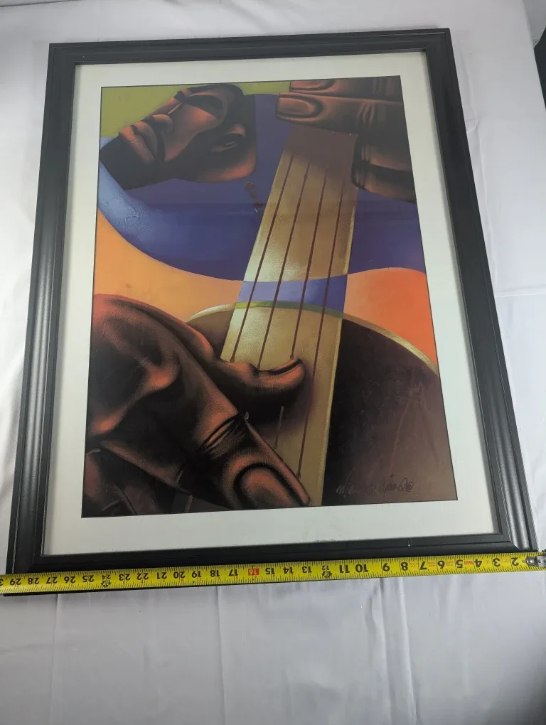 Marianne Frank Signed Abstract Musician Wall Art - Large Framed image indicator(5)