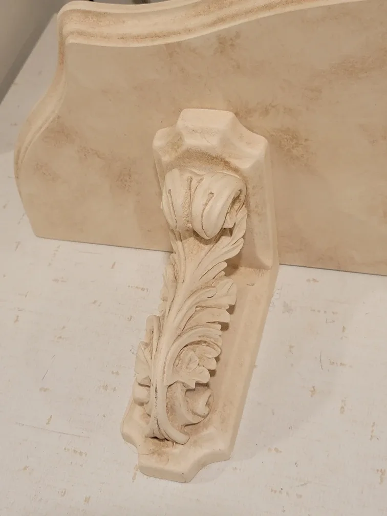 Ornate Schroll Classic Plaster Wall Mount Shelf image indicator(7)