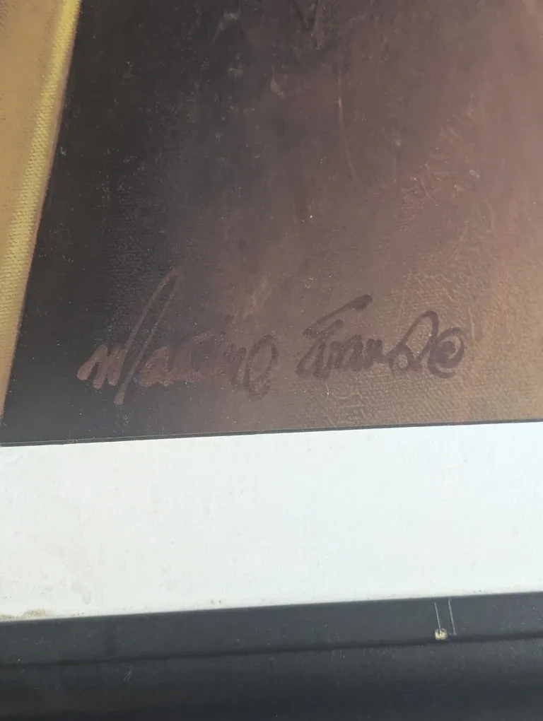 Marianne Frank Signed Abstract Musician Wall Art - Large Framed image indicator(3)