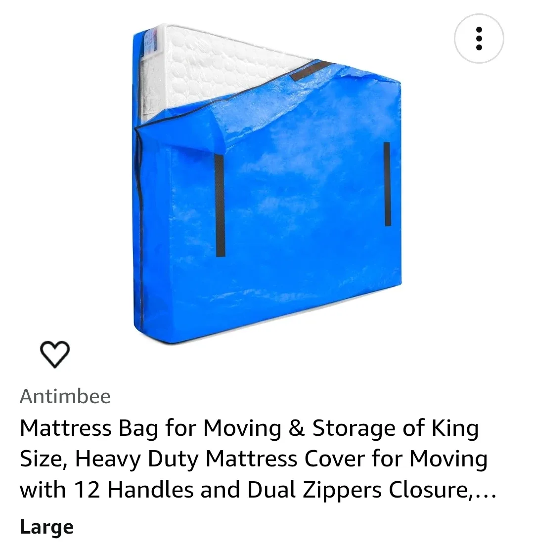 King Size Mattress Moving Bag