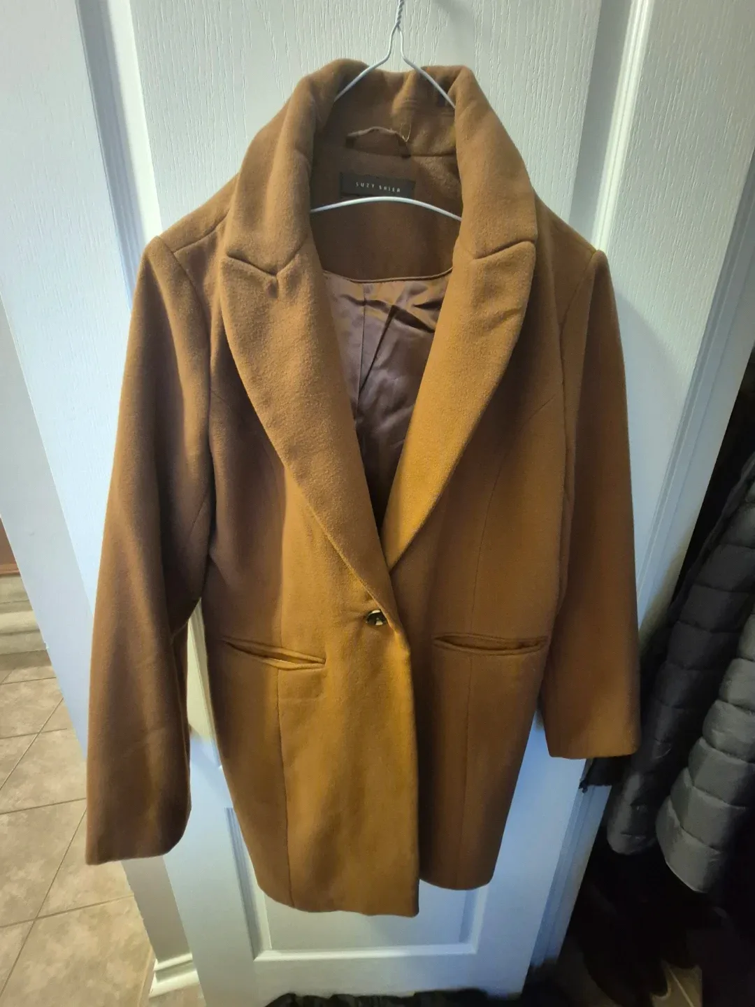 Suzy Shier Brown Coat thumbnail