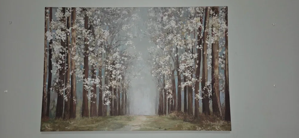 Tree Lined Path Canvas Wall Art