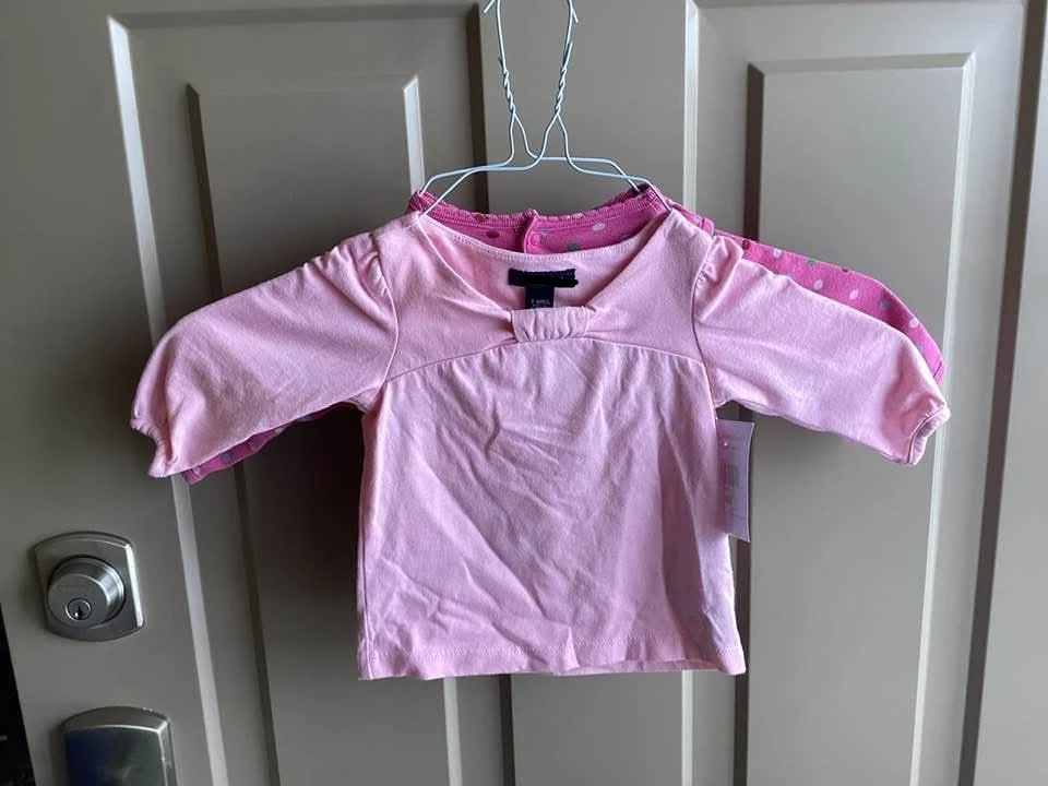 Girls sz 3-6 months shirts,$2 each - photo 2