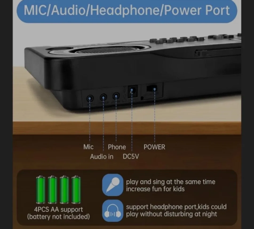 MQ-6106 61-Key Electronic Keyboard 🥕 image indicator(2)