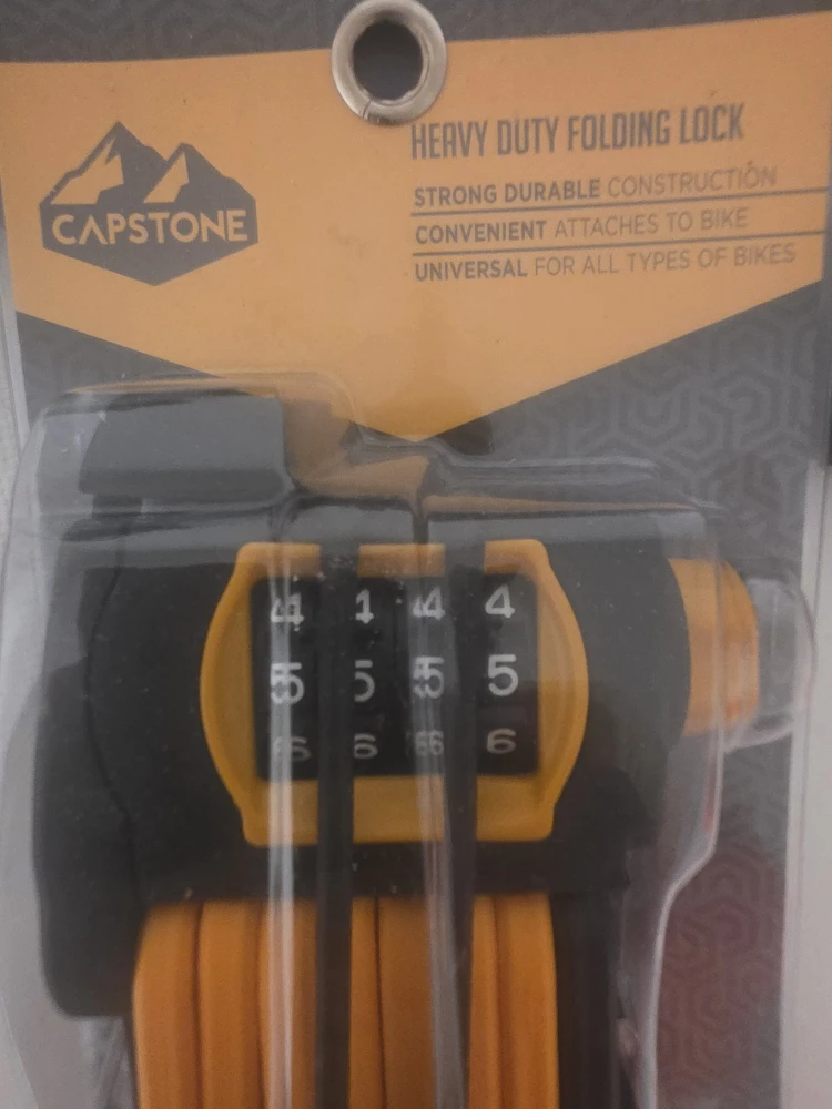 Capstone Heavy Duty Folding Bike Lock - New in Package! - photo 2