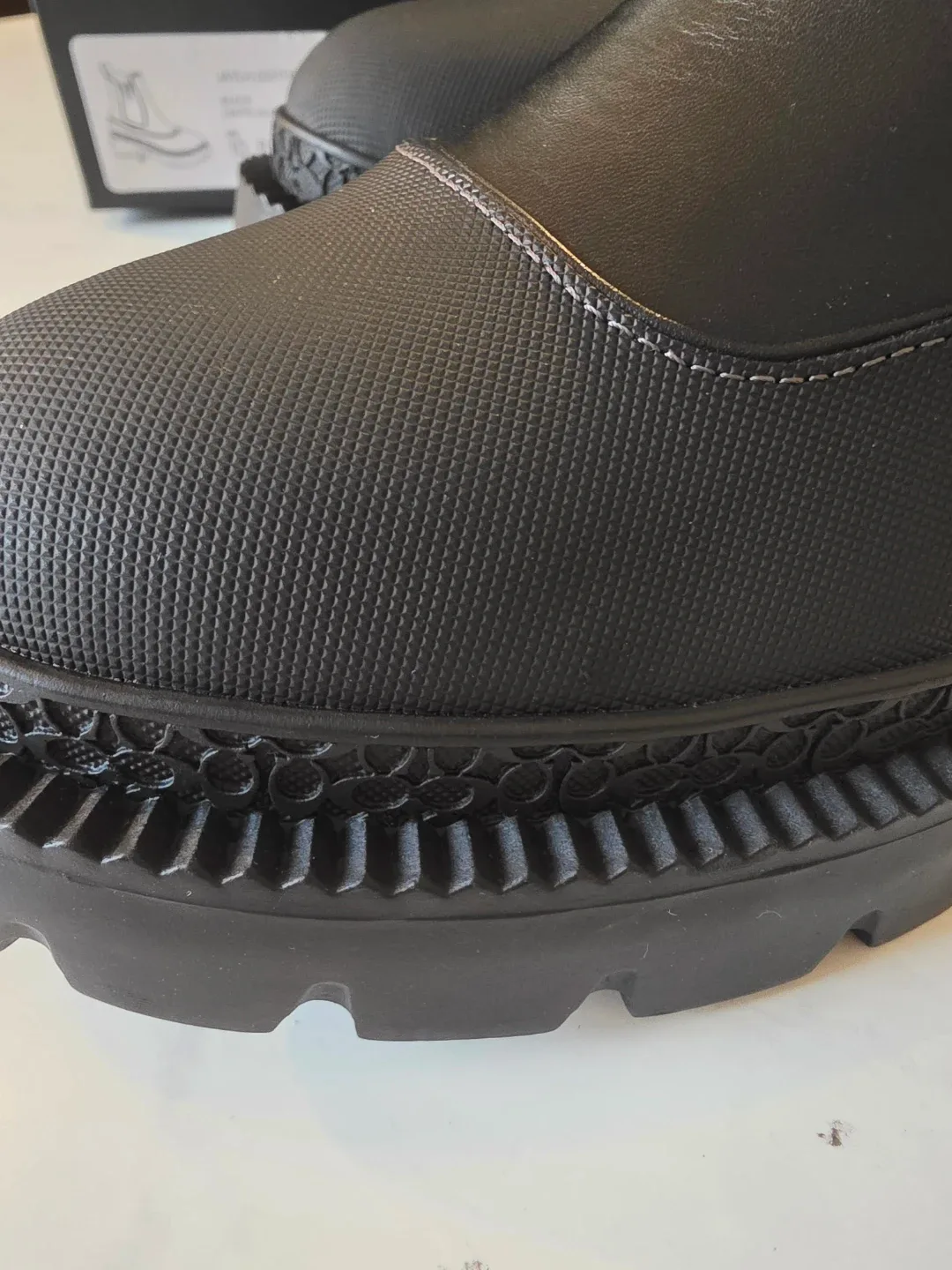 Brand New - Coach - Black Leather Chelsea Boots - size 10 image indicator(2)