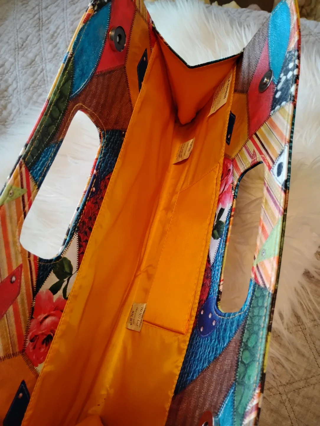 Brand New! L.A. Patchwork Handbag image indicator(3)