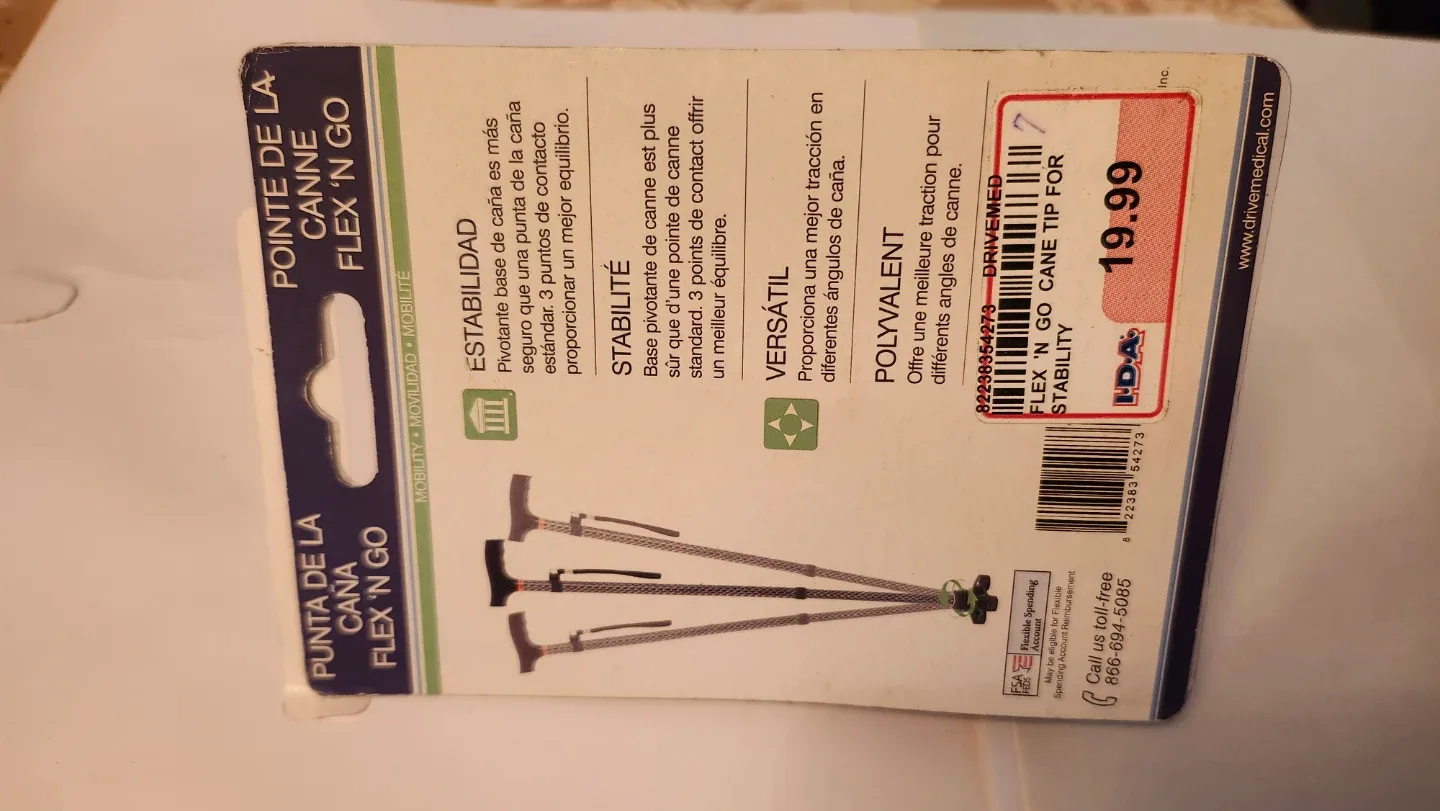 New Drive Flex 'N Go Cane Tip for Stability image indicator(5)