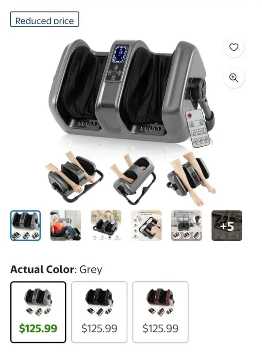 H&B Luxuries Foot Massager - Grey image indicator(3)