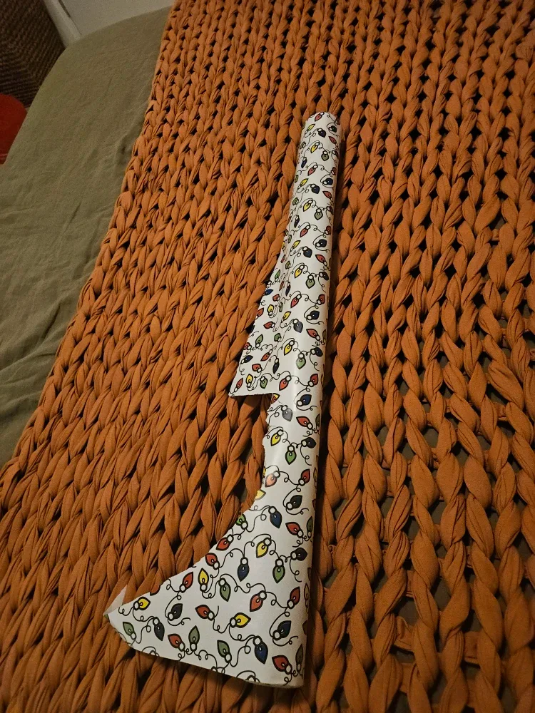 Most of a roll of Ikea wrapping paper