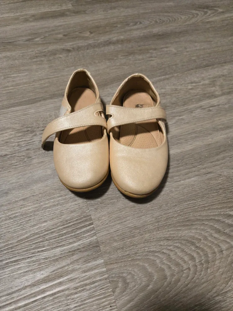 Girls' Beige Mary Jane Shoes - Size 12