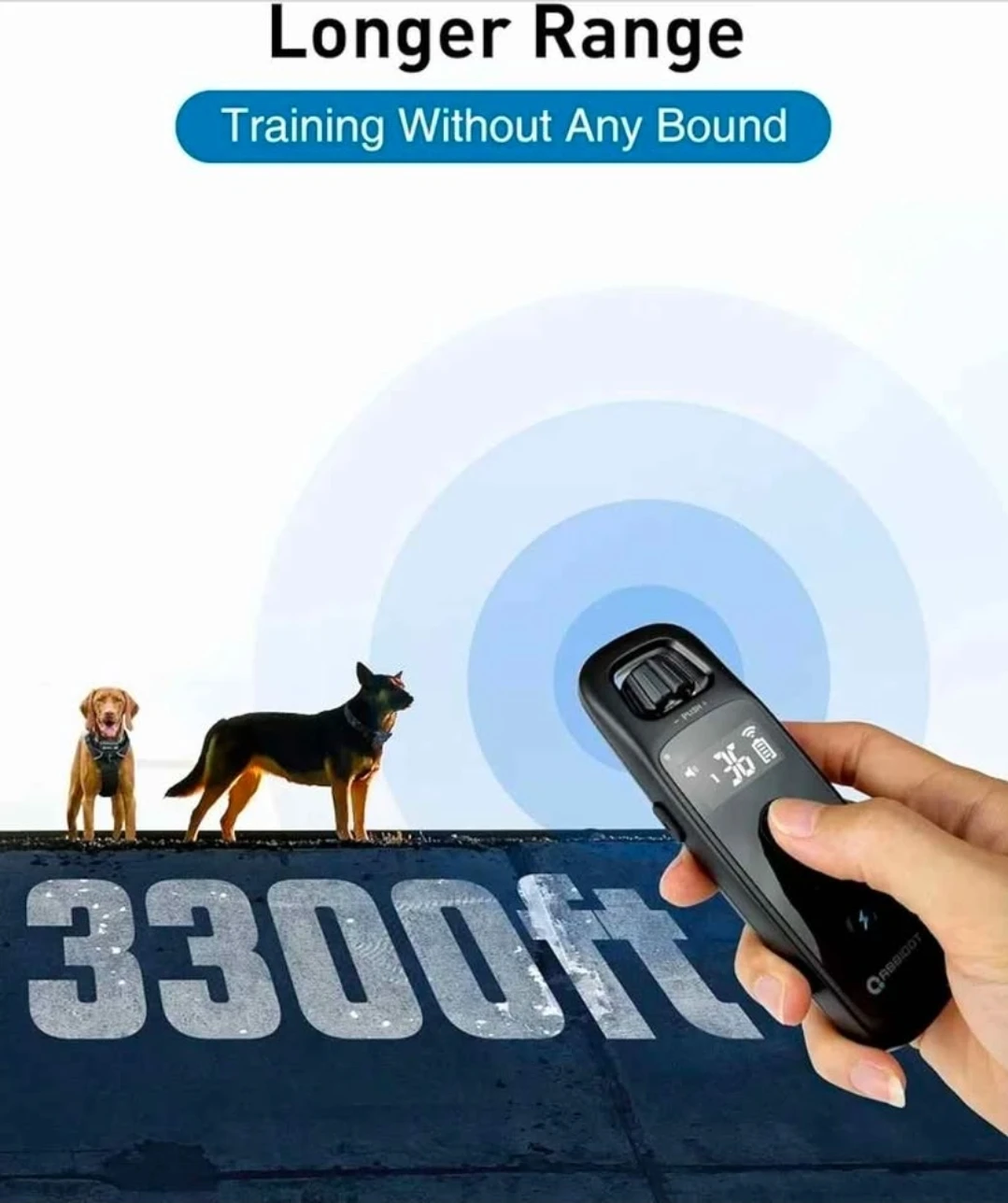 QABBIDOT Dog Training Collar - Adjustable Strap - photo 4