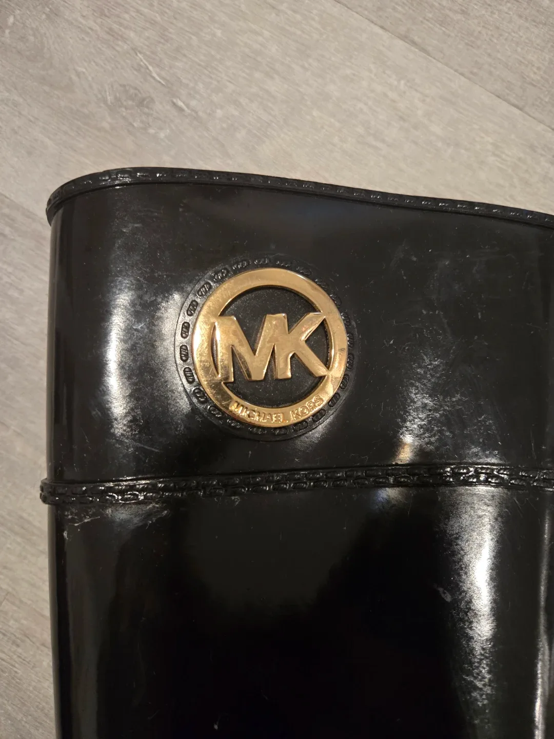 Michael Kors Black Rain Boots - Size 8 image indicator(7)