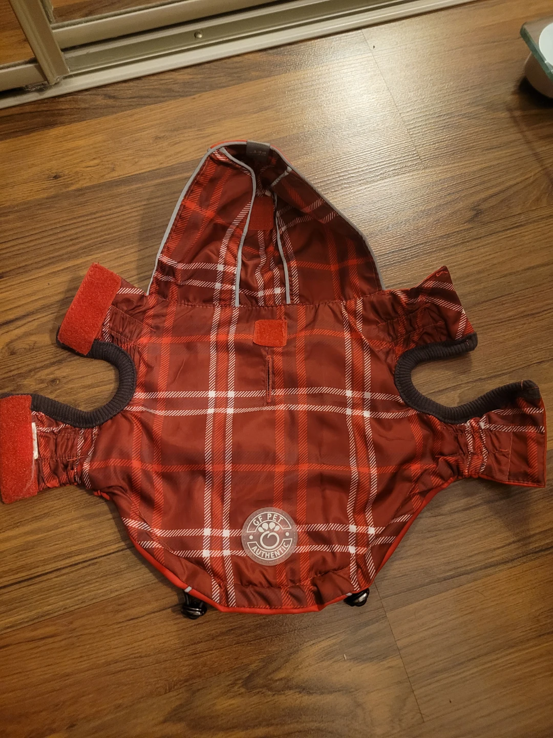 GF Pet Authentic Red Plaid Dog Coat