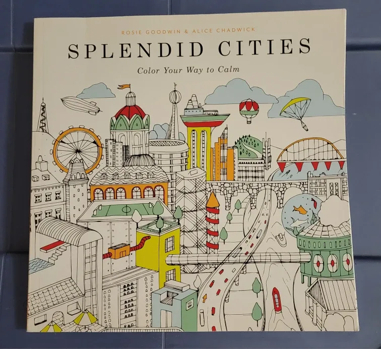 Adult Coloring Book (Splendid Cities)