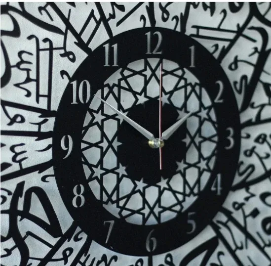 iwa concept Surah Al Iklas Islamic Wall Clock image indicator(2)