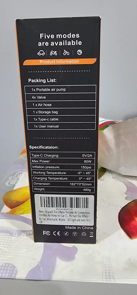 Portable Air Pump - New in Box! image indicator(2)