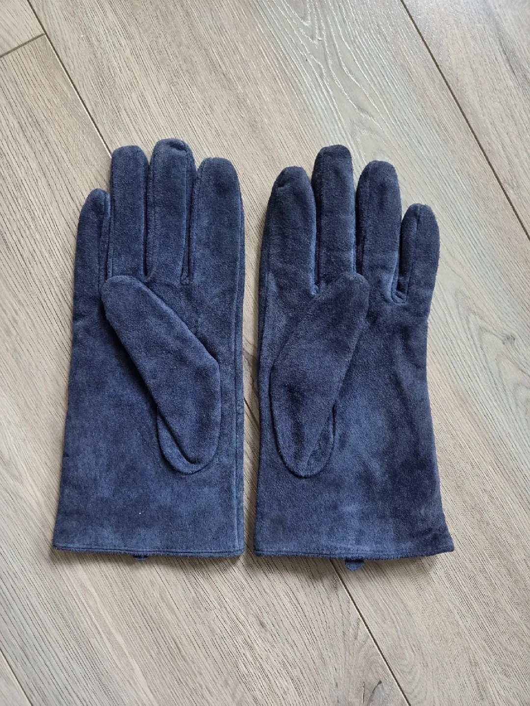 Navy Suede Gloves thumbnail