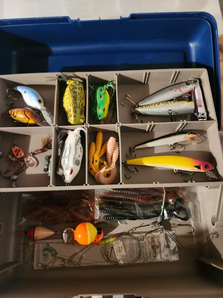 Flambeau tackle box with lures
