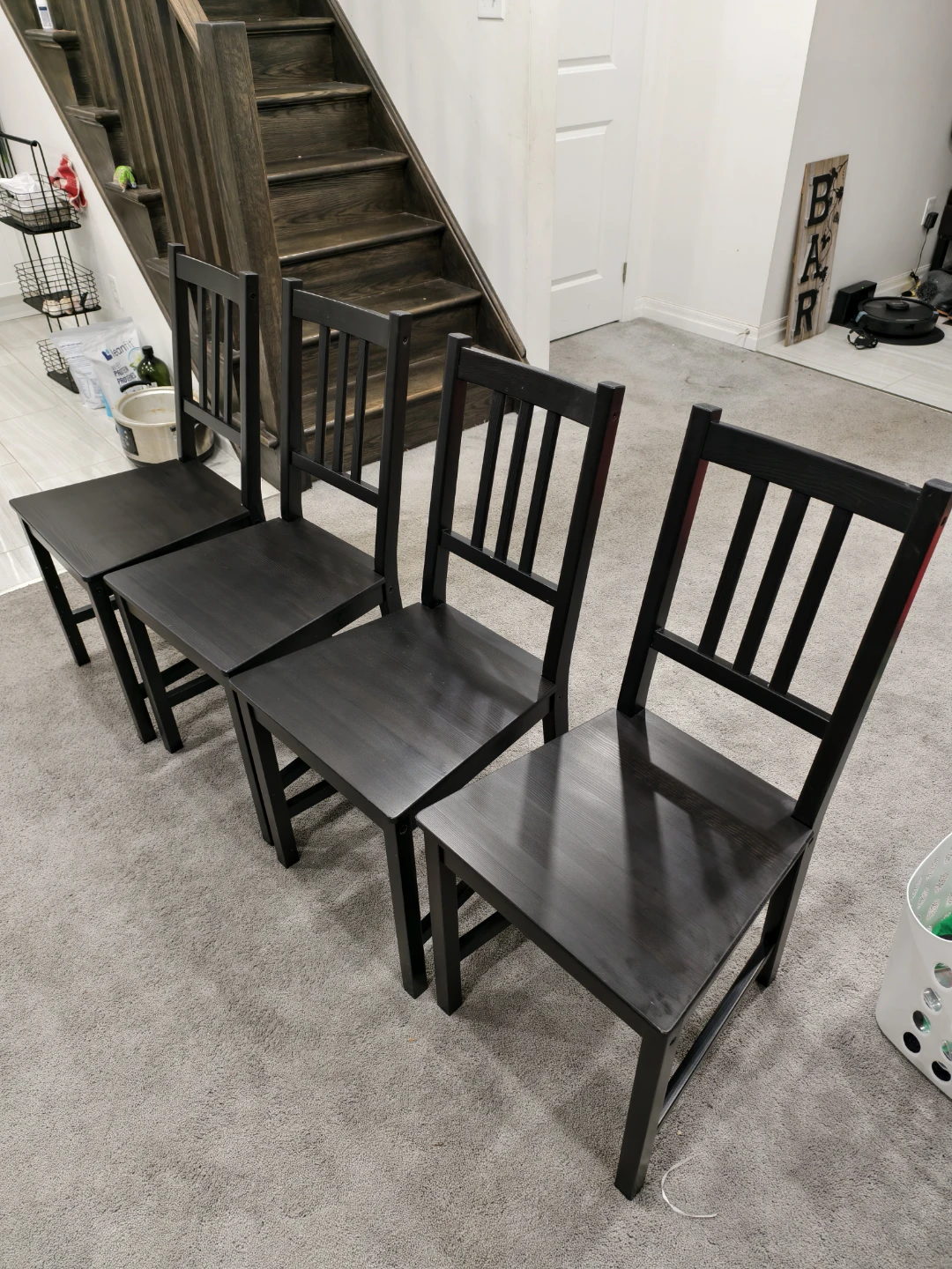 IKEA STEFAN Dark Brown Dining Chairs (Set of 4) - photo 2