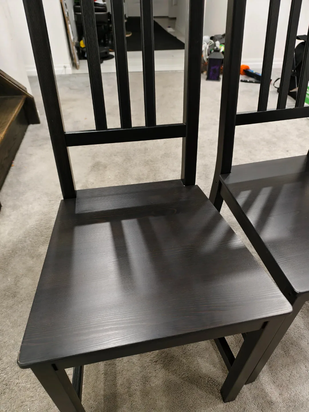 IKEA STEFAN Dark Brown Dining Chairs (Set of 4) image indicator(3)