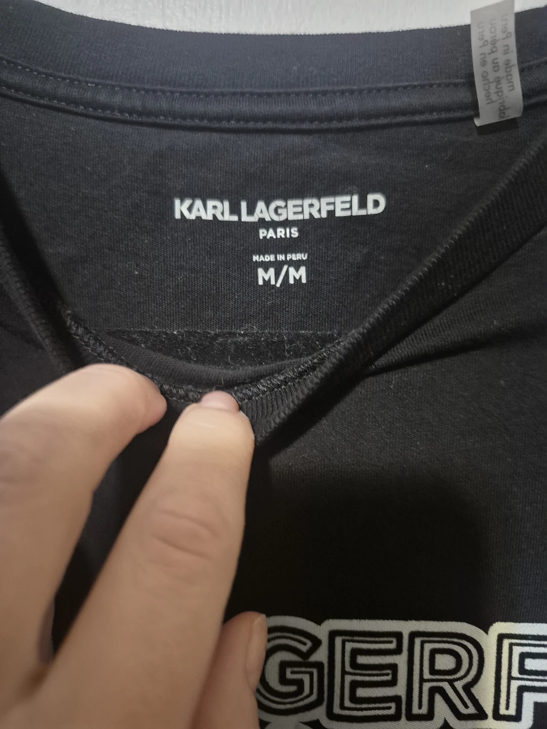 Karl Lagerfeld Paris Black T-Shirt - Size M - photo 2