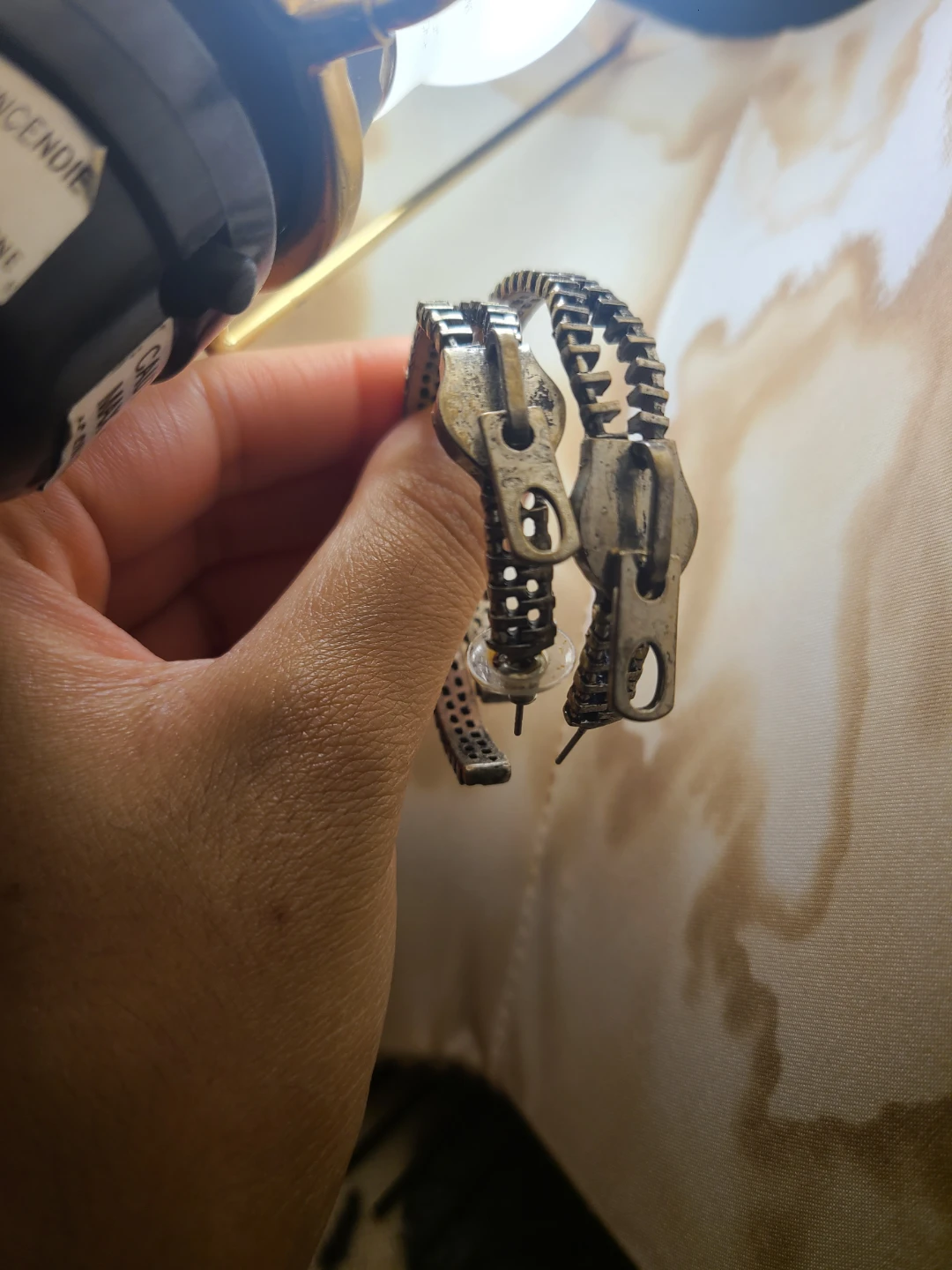 Zipper Hoop Earrings - photo 2