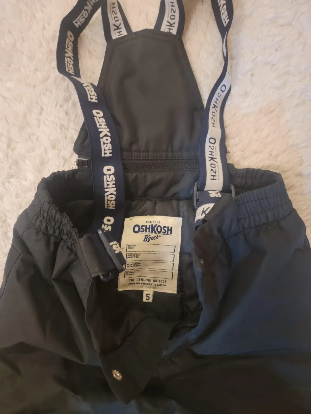 OshKosh B'gosh Black Snow Pants - Size 5 image indicator(2)