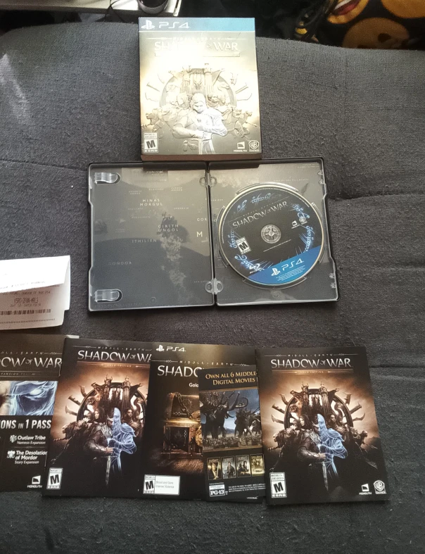 PS4 Game - Middle Earth Shadow Of War Gold Edition Steel Case - photo 3