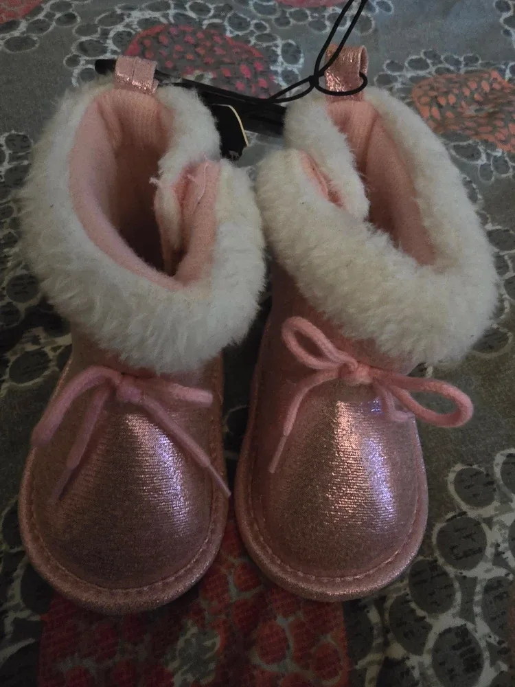 bebe baby Pink Winter Boots - Size 3 image indicator(2)
