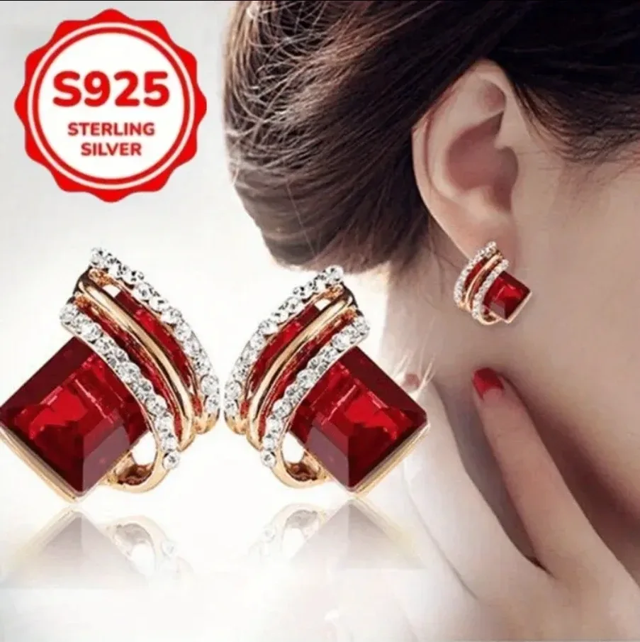 S925 Sterling Silver Gemstone Earrings image indicator(3)