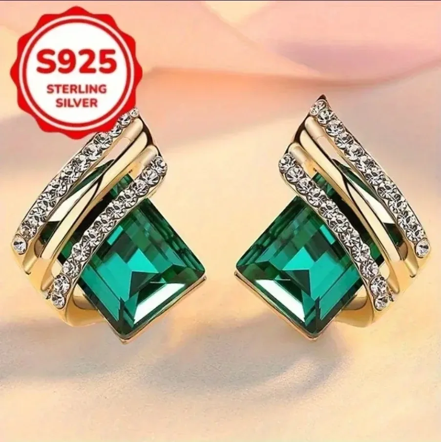 S925 Sterling Silver Gemstone Earrings image indicator(5)