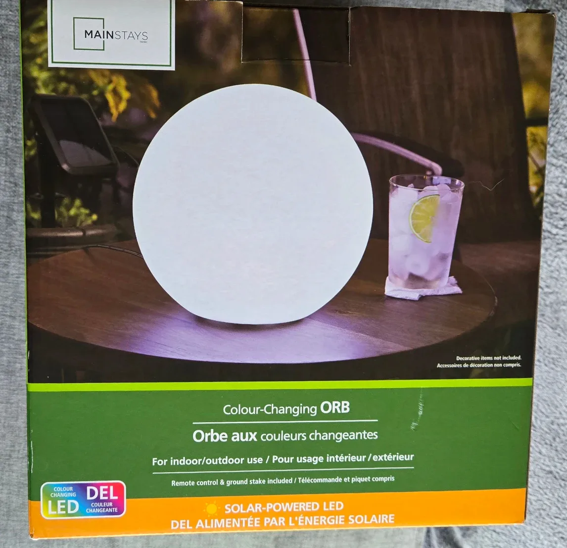 Mainstays Colour-Changing Orb - New in Box!