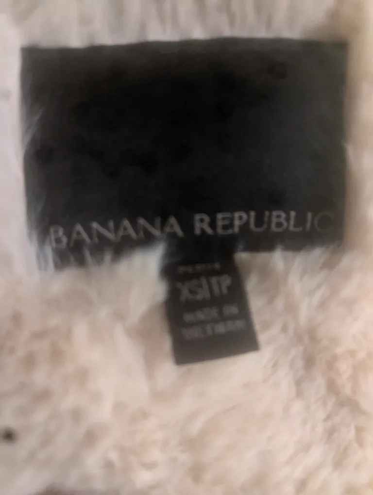 Banana Republic XS/TP Brown Faux Shearling Jacket image indicator(4)