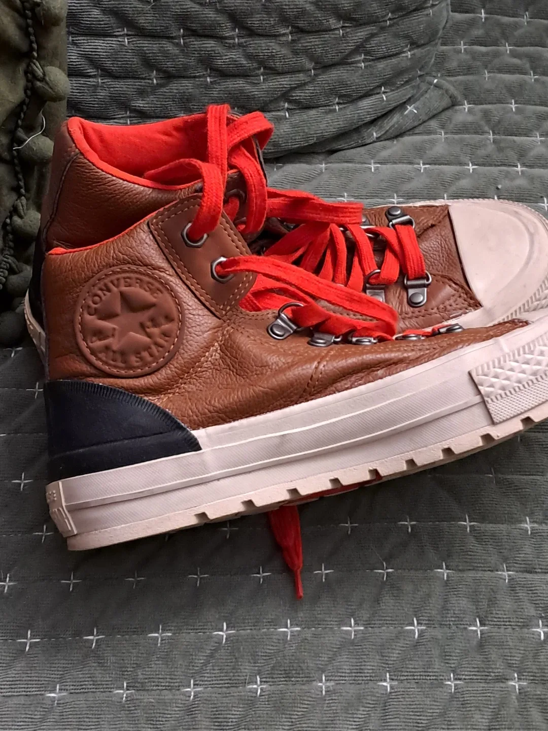 Converse All Star Leather High Top Boots