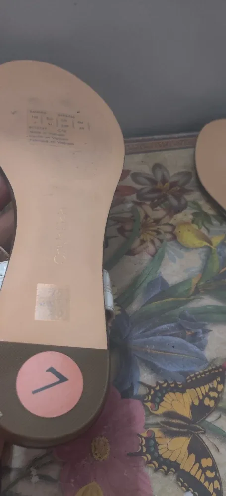 Calvin Klein White Sandals - Size 7 image indicator(4)