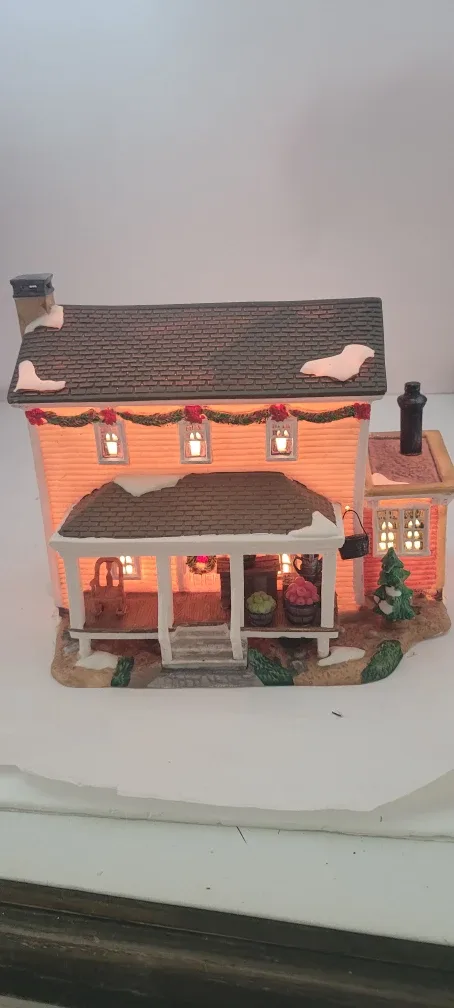 Christmas Village Lighted House